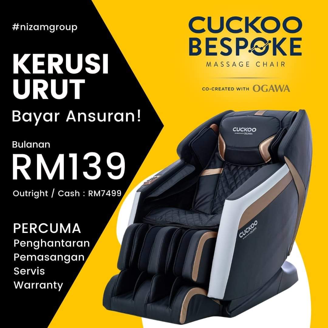 promosi kerusi urut cuckoo ogawa
