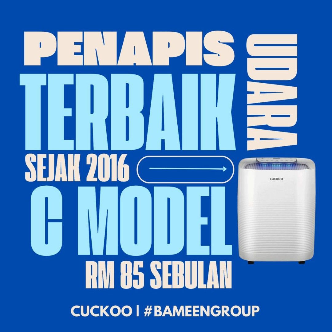 promosi penapis udara cuckoo c model