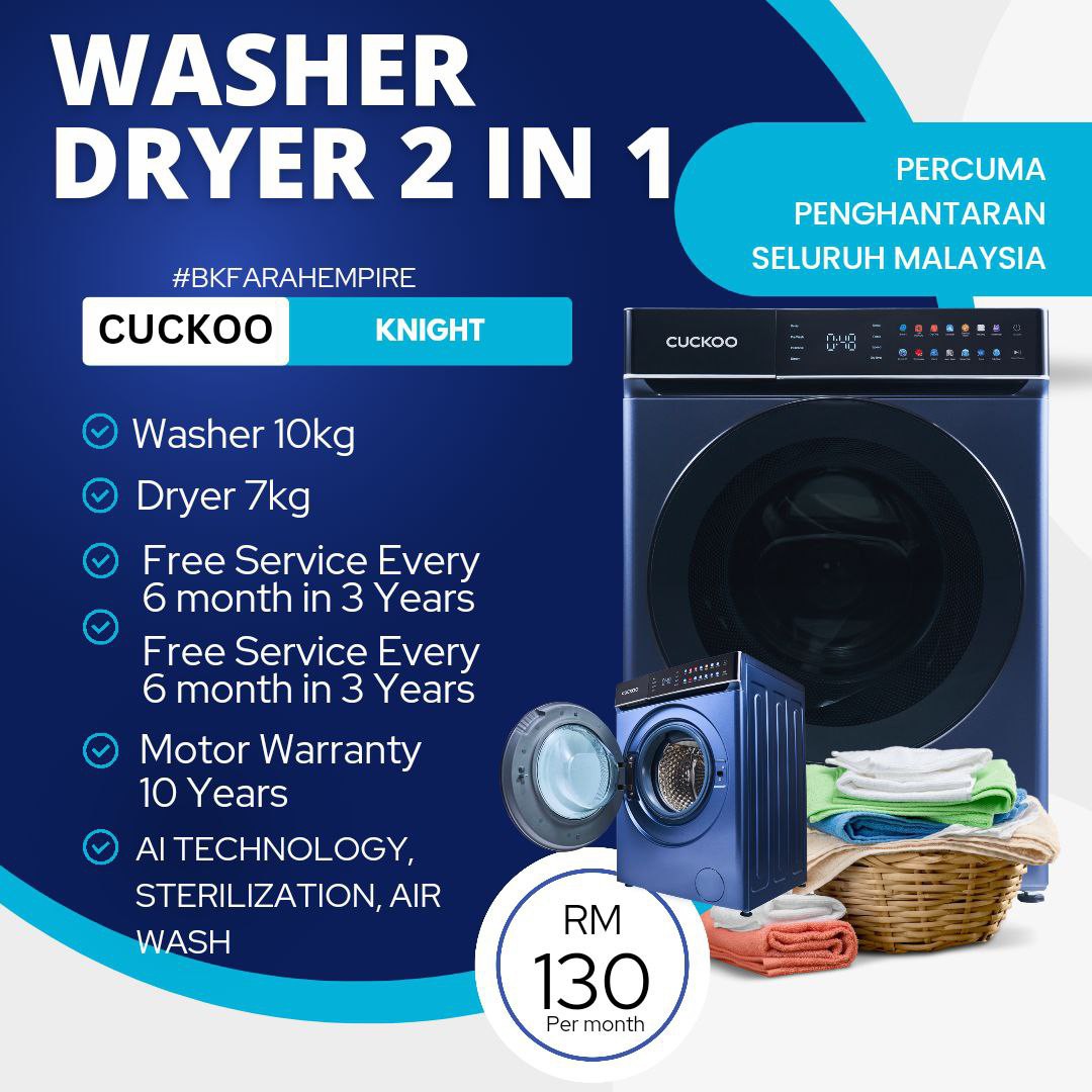 promosi washer dryer cuckoo